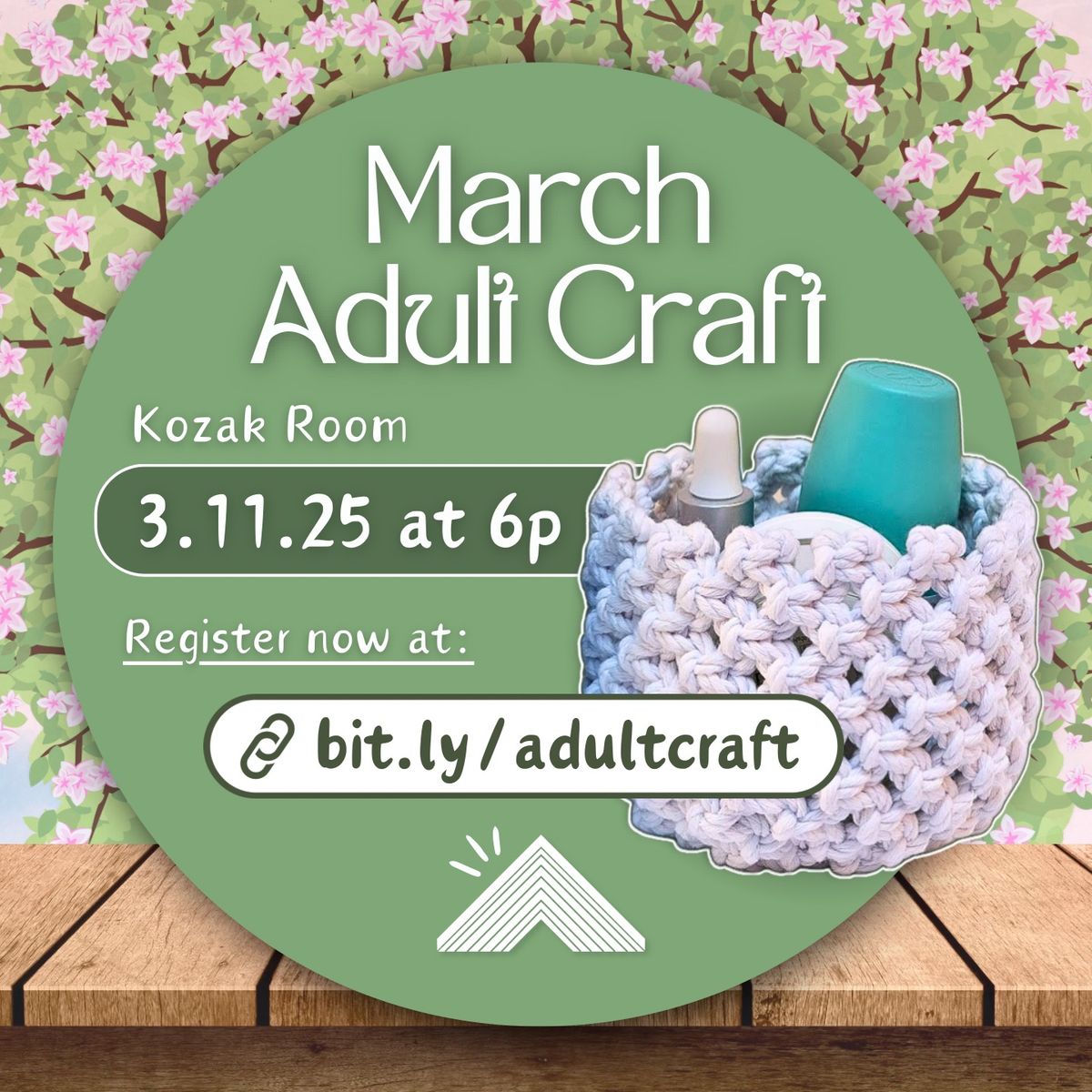 Adult Craft - Macram\u00e9 Basket \ud83e\uddfa 