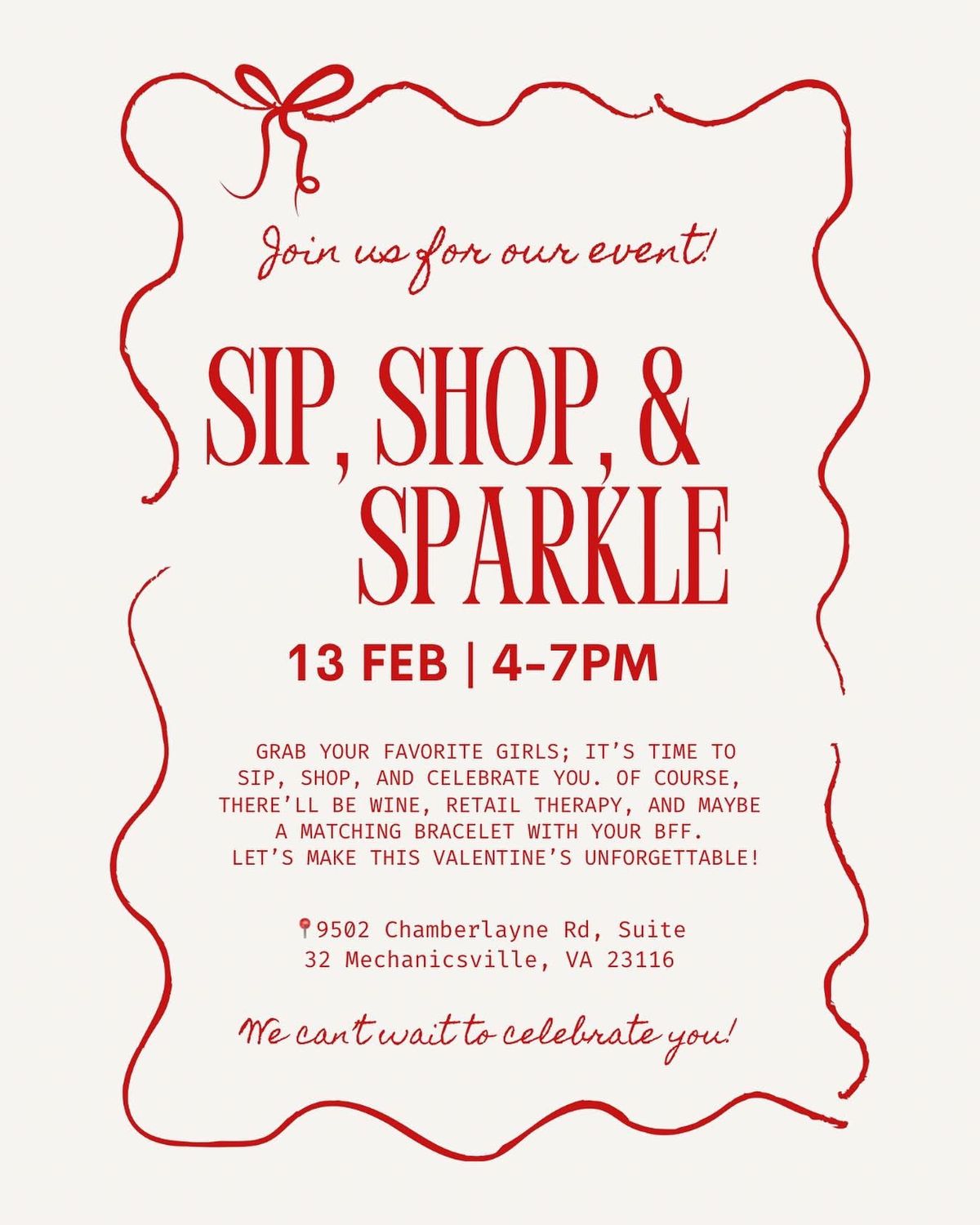 Sip, Shop & Sparkle