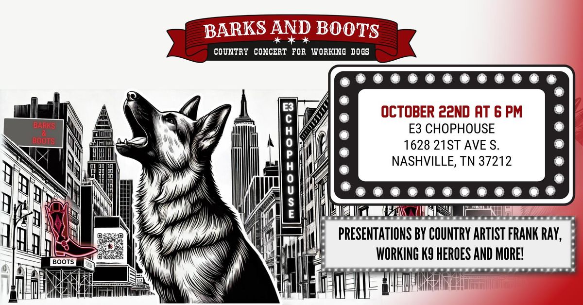 Barks and Boots - Country Concert for Working Dogs