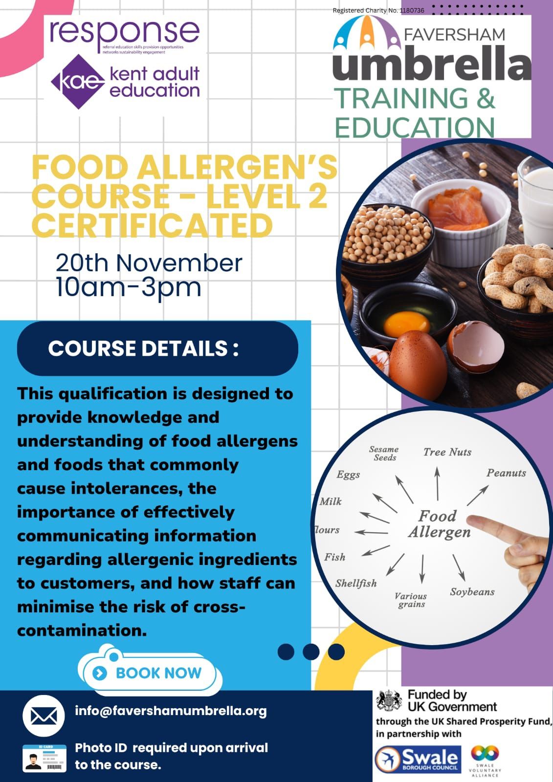 Food Allergens Course- Level 2 certificated