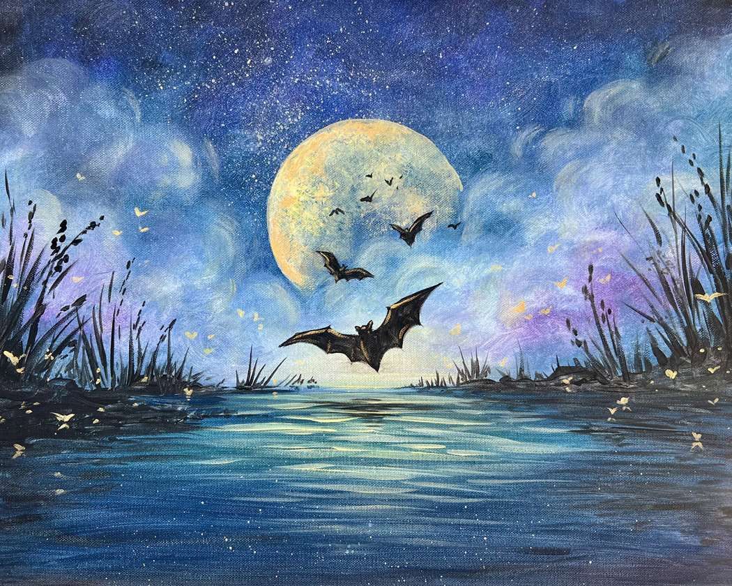 Moonlit Mystic Creatures-Paint Party