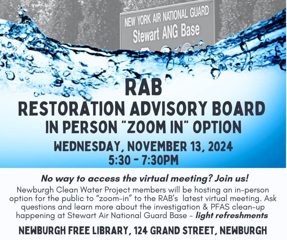 IN PERSON Restoration Advisory Board "ZOOM IN" Meeting