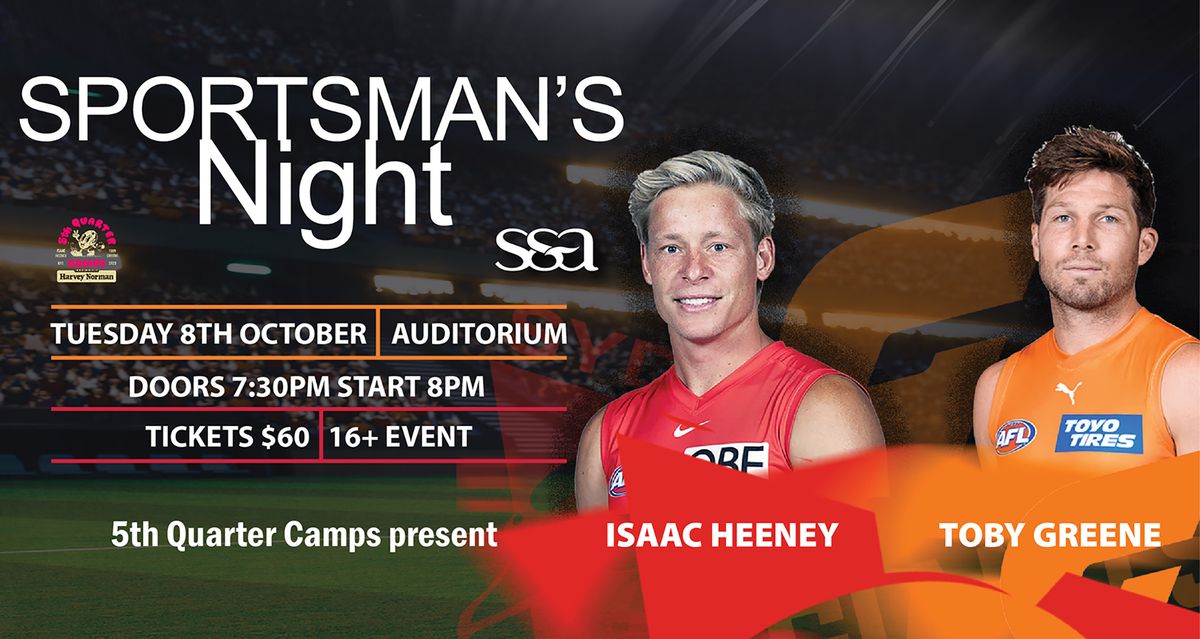 Isaac Heeney and Toby Greene Sportsman's Night