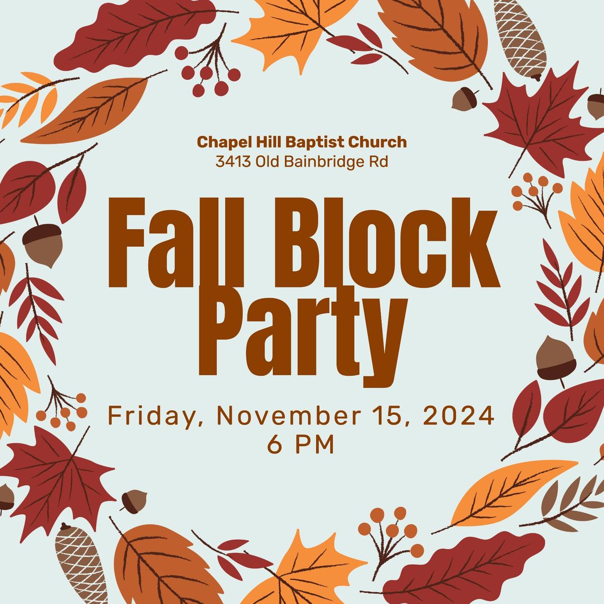 Fall Block Party at Chapel Hill