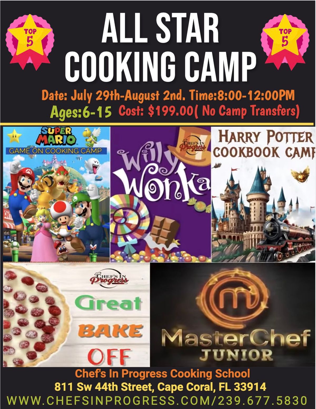 All-Star Kitchen Camp Ages 6-15