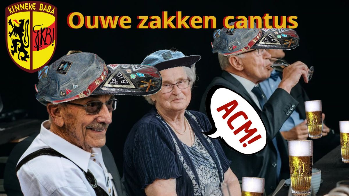 Kinneke baba: Ouwe zakken cantus