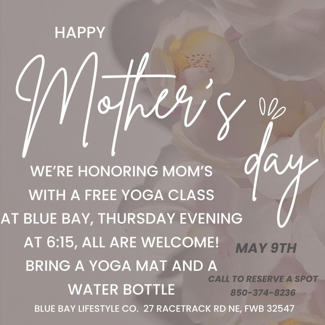 Mother\u2019s Day Yoga at Blue Bay