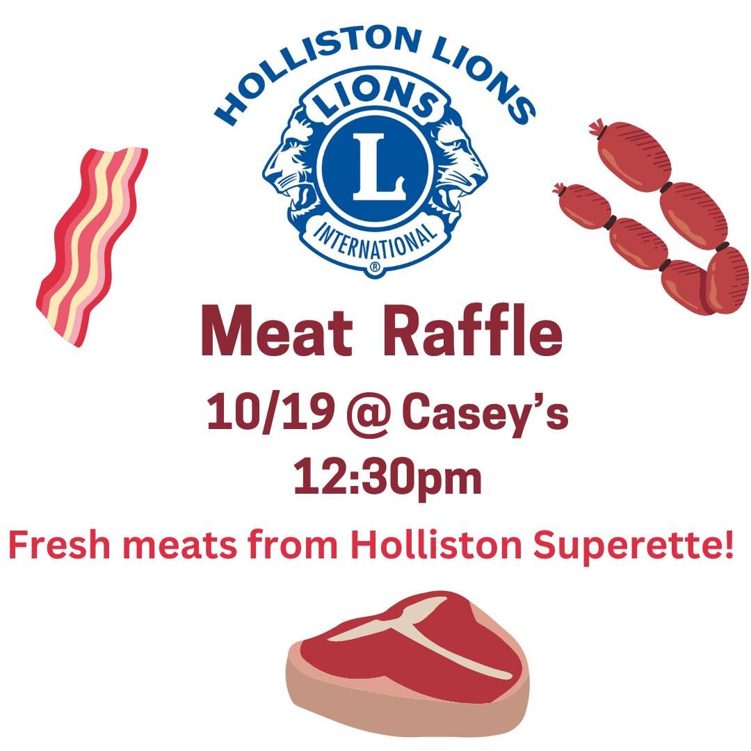 Holliston Lions Club MEAT Raffle!