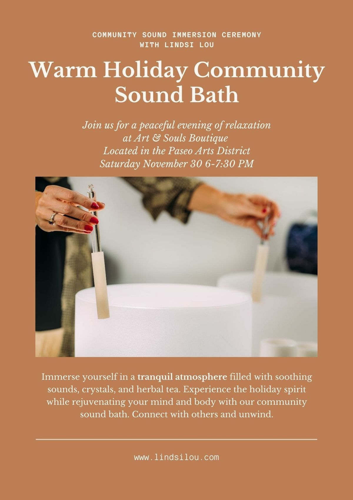 Warm Holiday Community Sound Bath