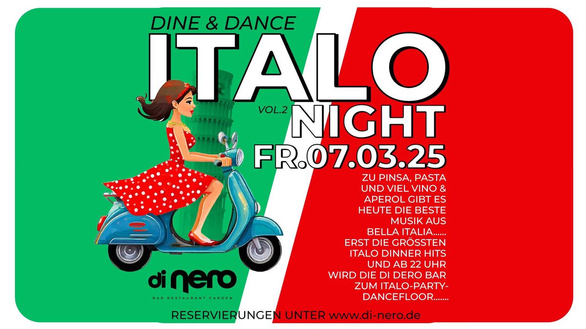 ITALO NIGHT vol. 2 | Fr. 7.3. | Di NEro Regensburg