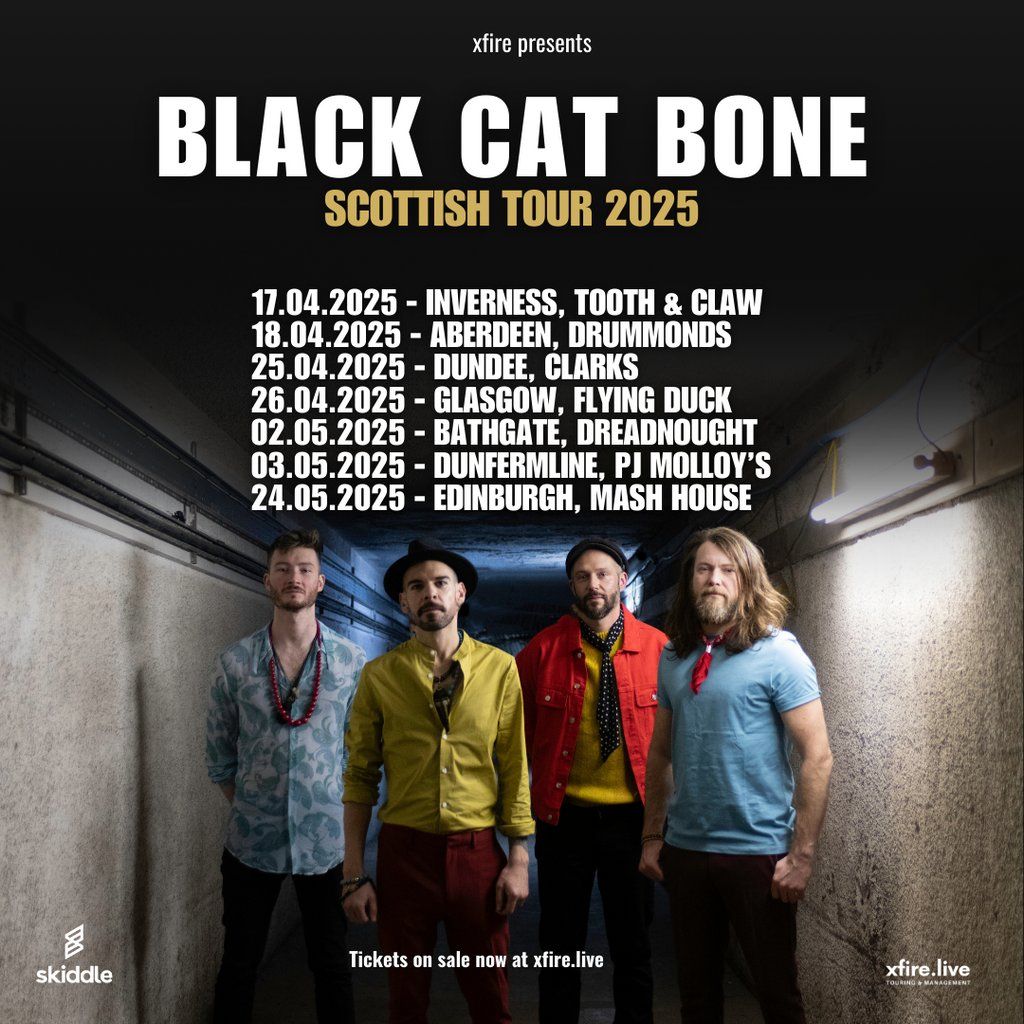 Black Cat Bone + support - Edinburgh