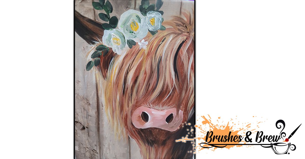 Highland Cow Painting Class