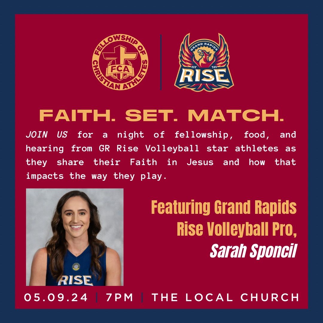 Faith & Volleyball Night with GR Rise Pro Athletes