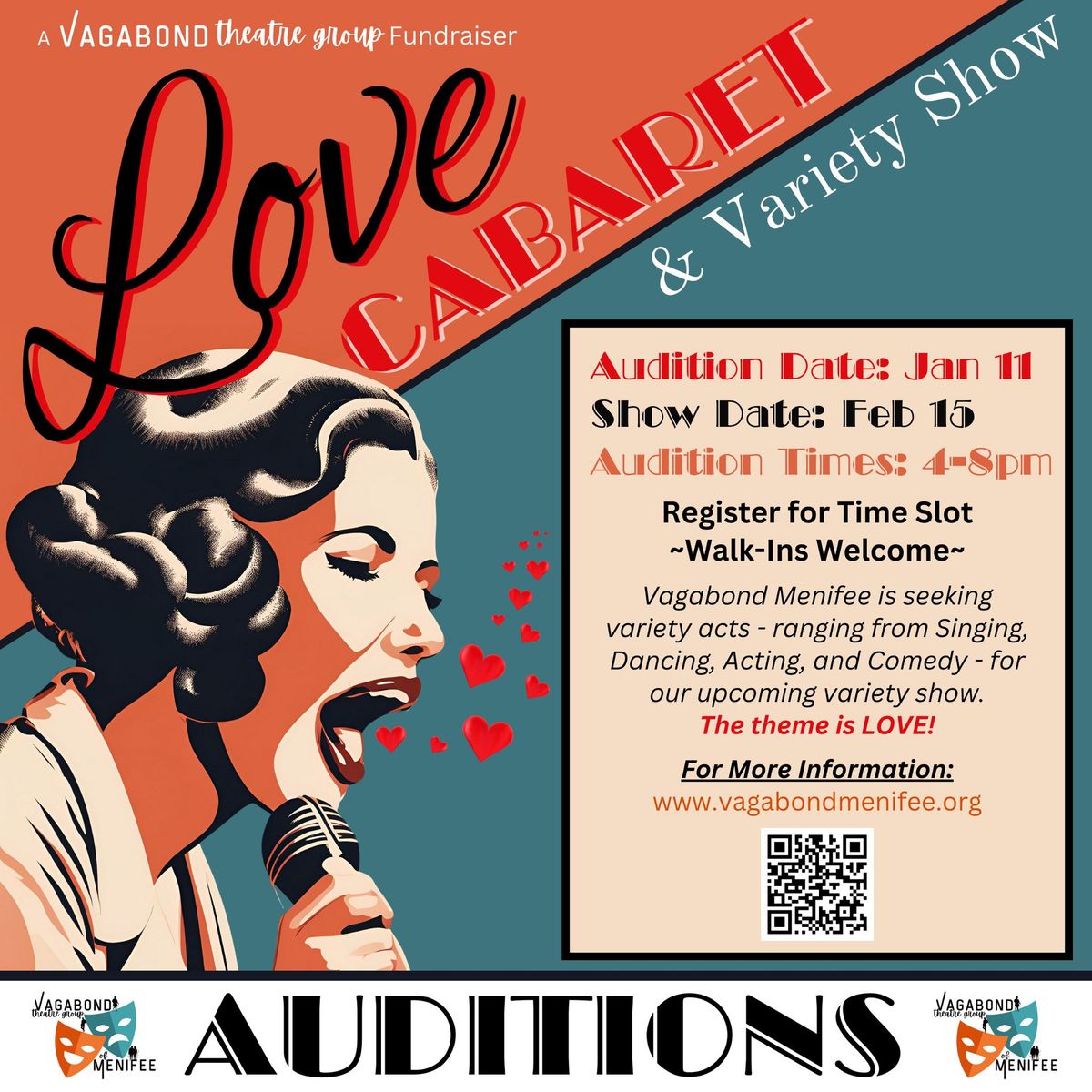 Auditions for Love Cabaret & Variety Show