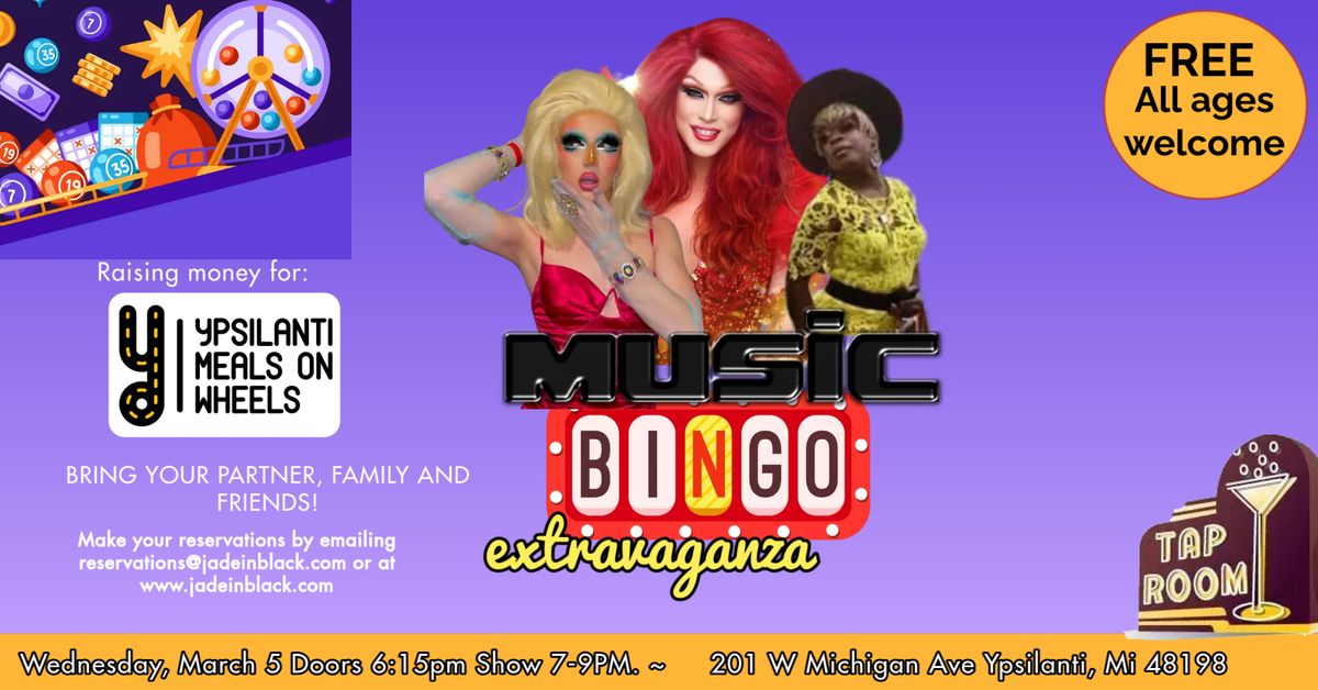 Drag Music Bingo for Ypsilanti Meals on Wheels