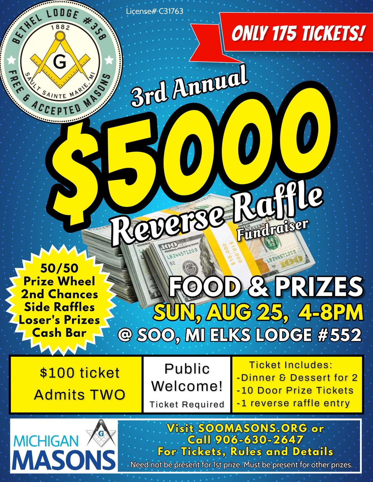 3rd annual Reverse Raffle