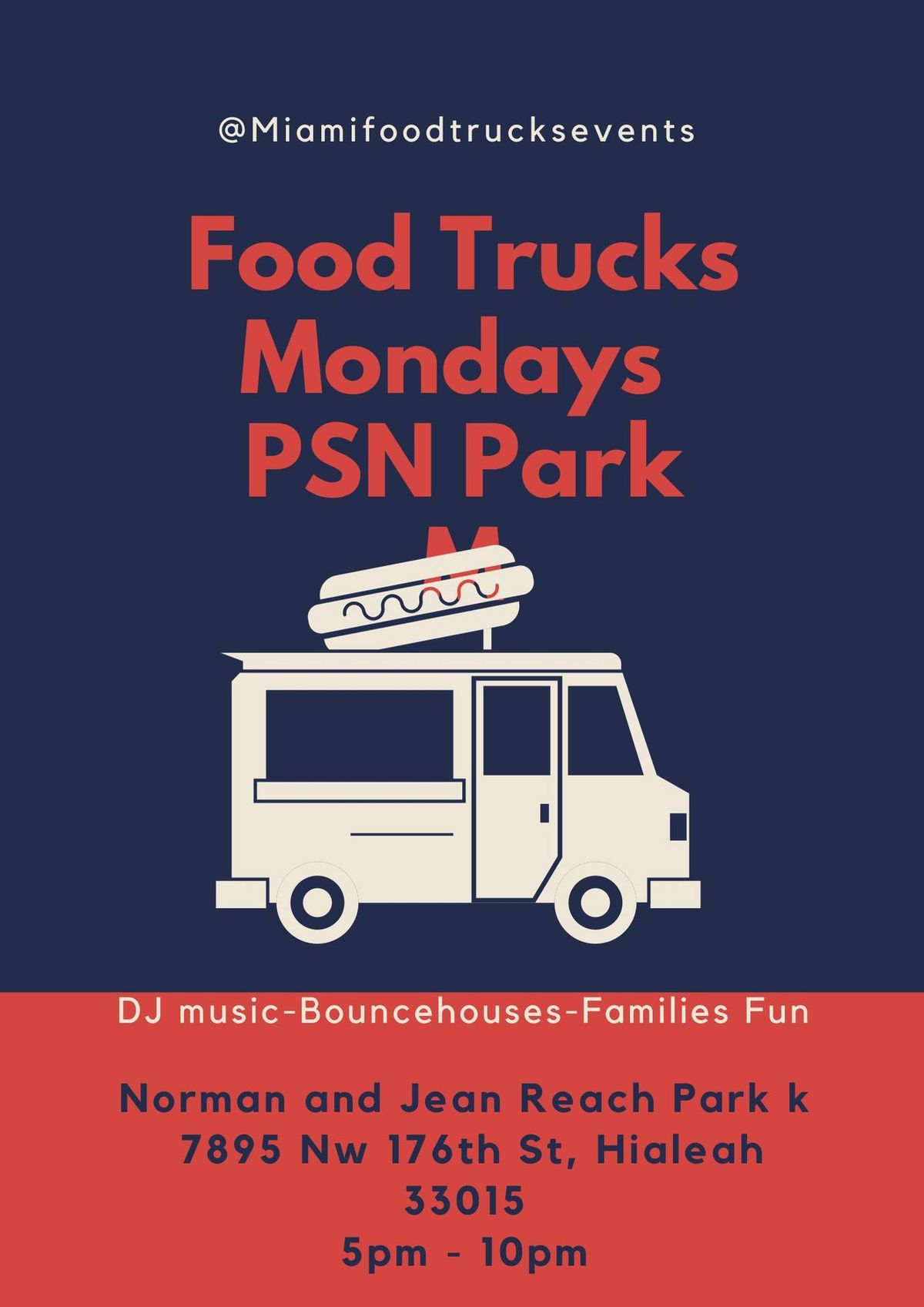 Food Trucks Mondays At Hialeah Psn  Norman & Jean Reach Park