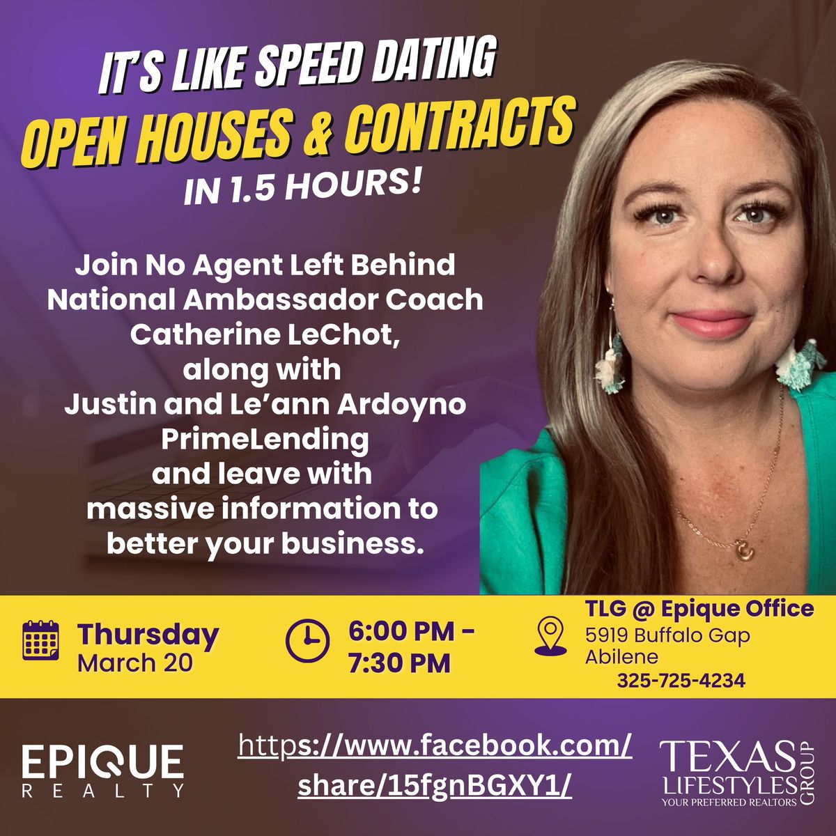 Contracts & Open Houses - dropping knowledge in 1.5 hours! Don't miss this! 