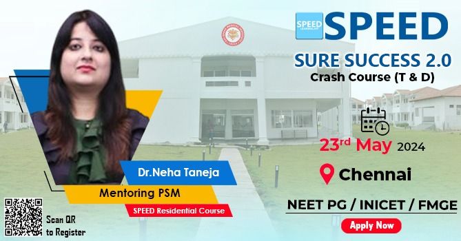 SPEED's SURE SUCCESS 2.0 Crash Course (T&D) - PSM by Dr. Neha Taneja.