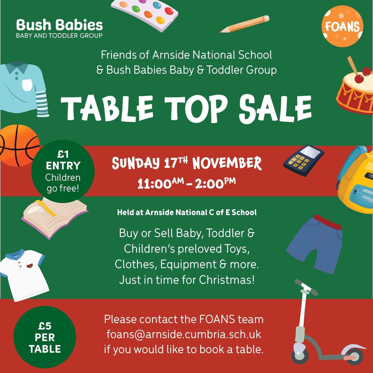 Table Top Sale