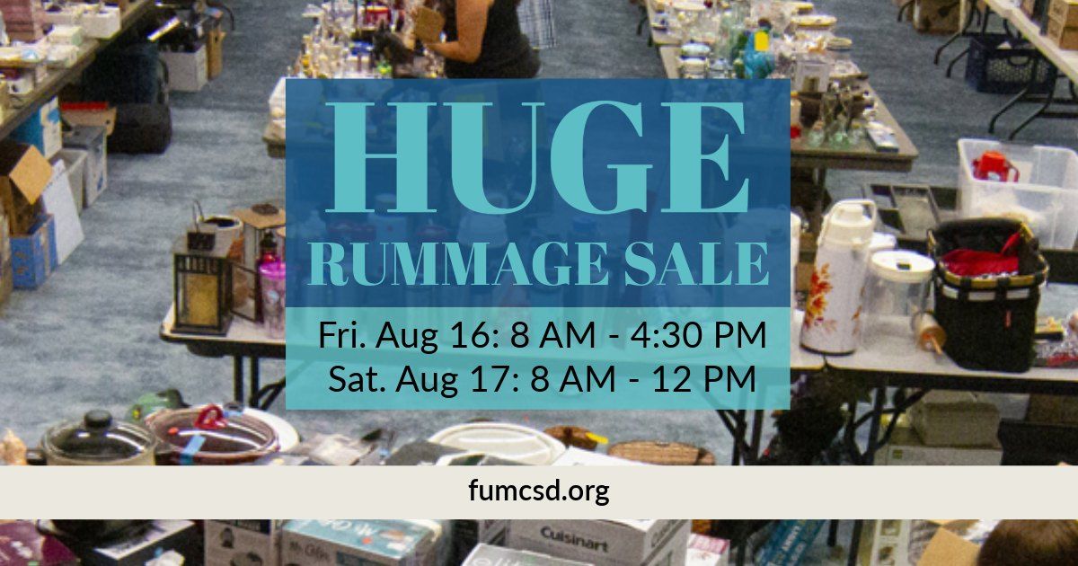 Giant Rummage Sale: FUMCSD