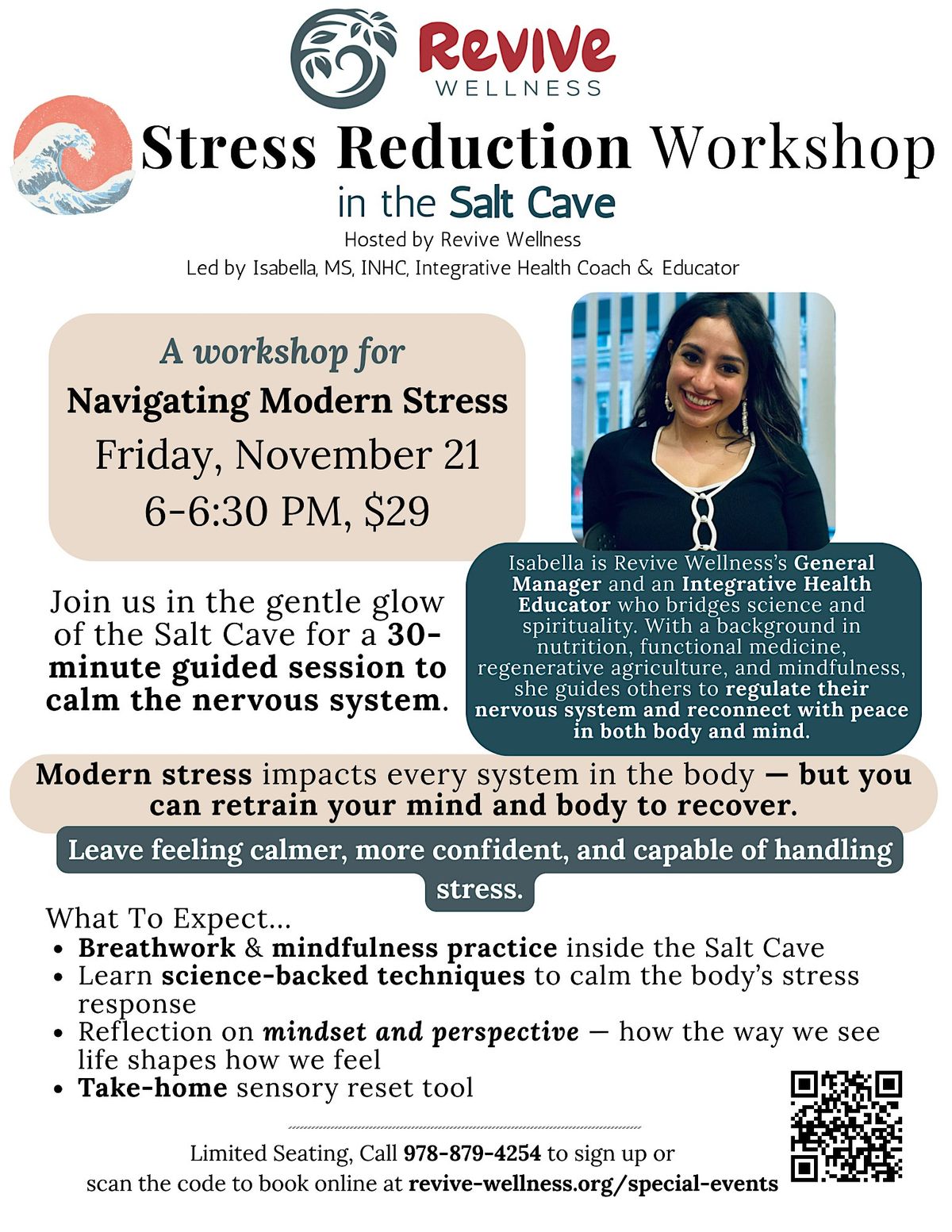 Stress Reduction Workshop in the Salt Cave
