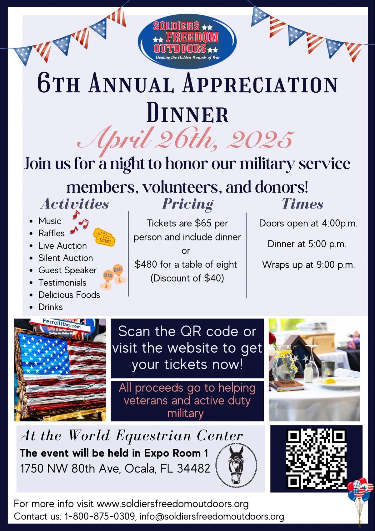 6th annual Appreciation Dinner at the World Equestrian Center. 