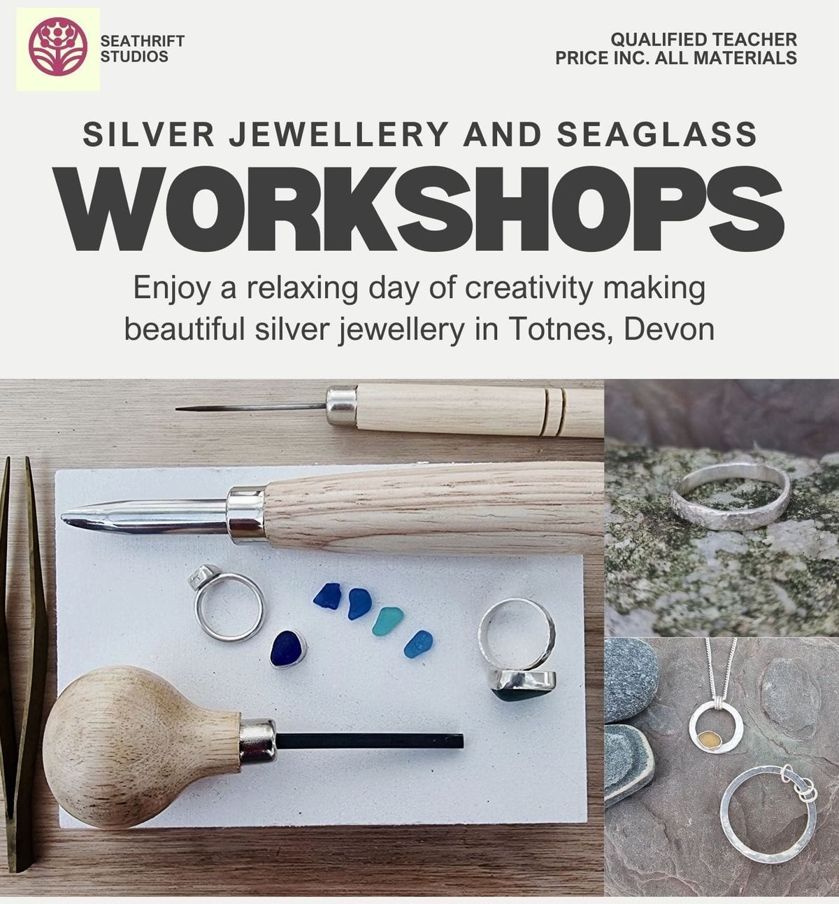 Silver stacking rings workshop