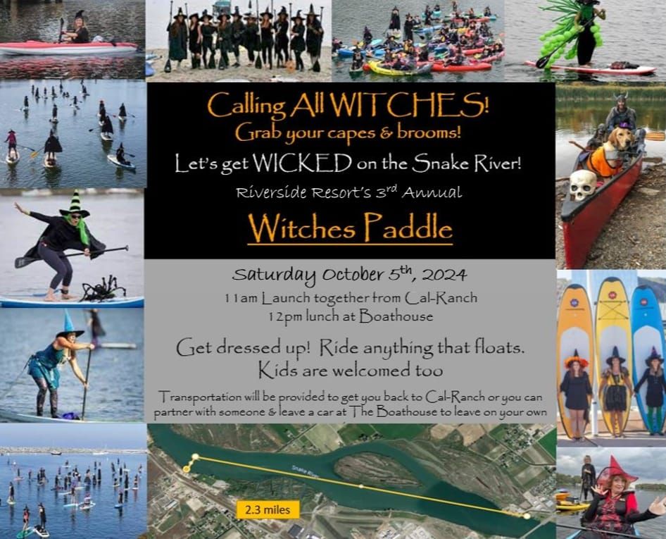 Witches Paddle down the Snake River!