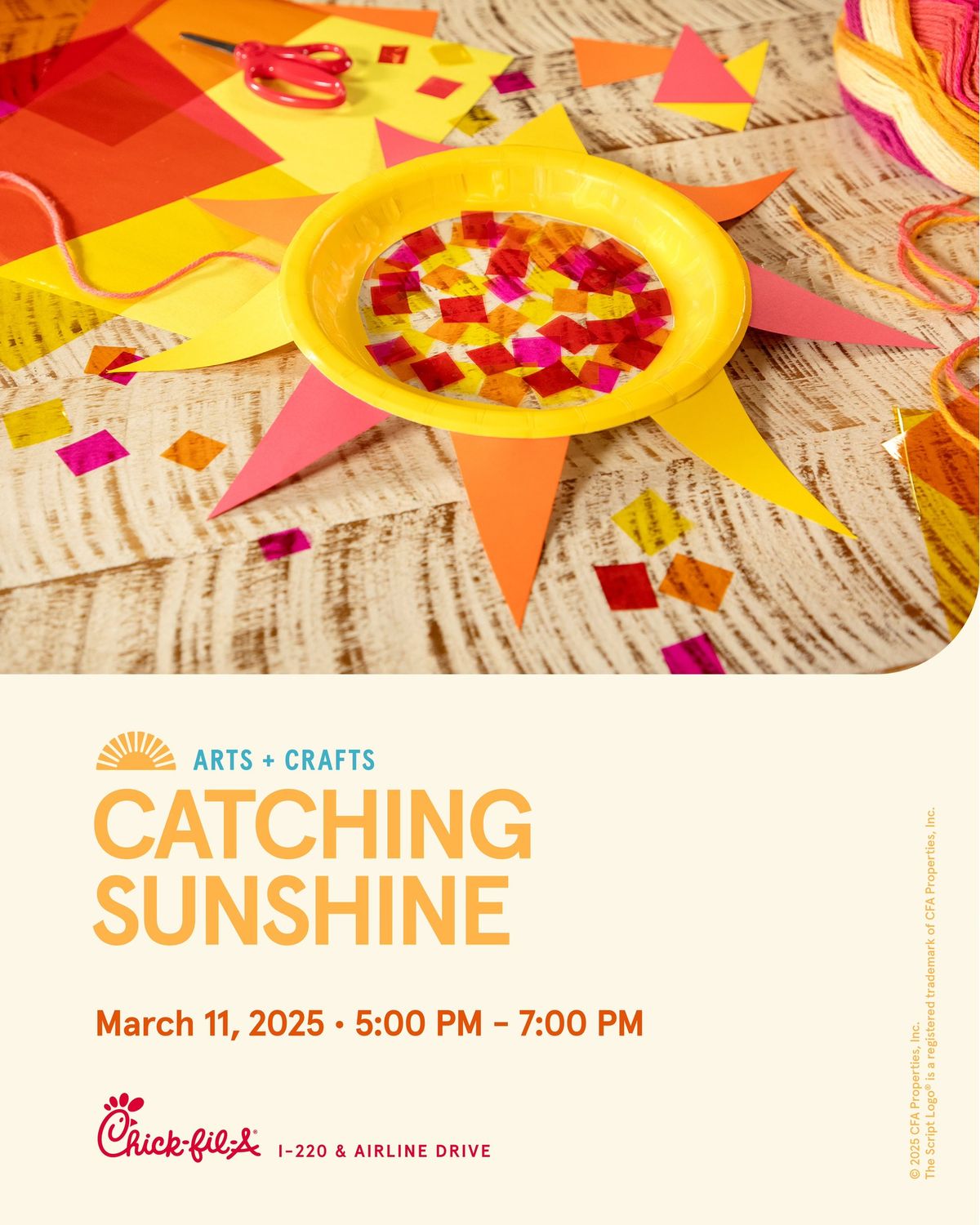 Catching Sunshine Kids Craft Night