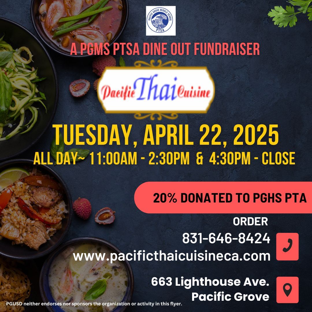 Pacific Thai Cuisine Dine Out Fundraiser