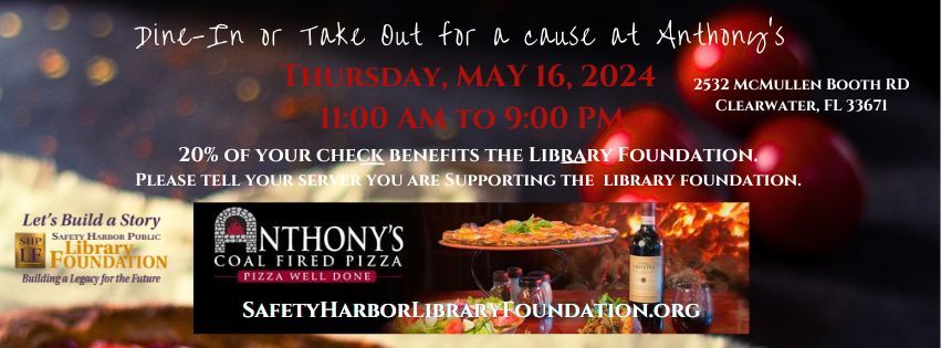 Dine for a Cause at Anthony's Coal Fire Pizza