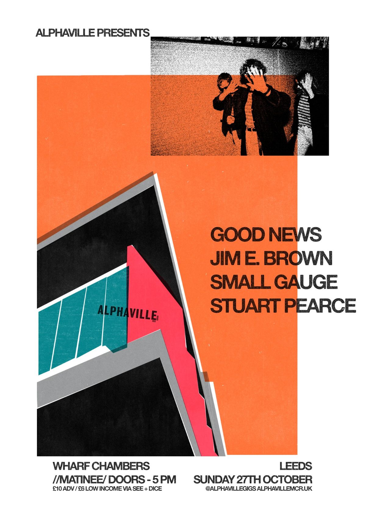 Good News, Jim E. Brown, Stuart Pearce + Small Gauge (MATINEE)