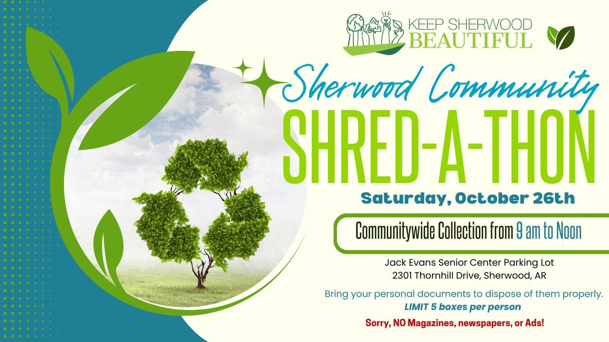 Keep Sherwood Beautiful - Shred-A-Thon