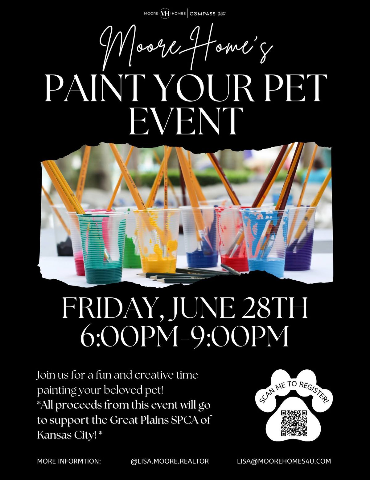 Moore Homes Paint Your Pet Event (Sponsoring Great Plains SPCA)