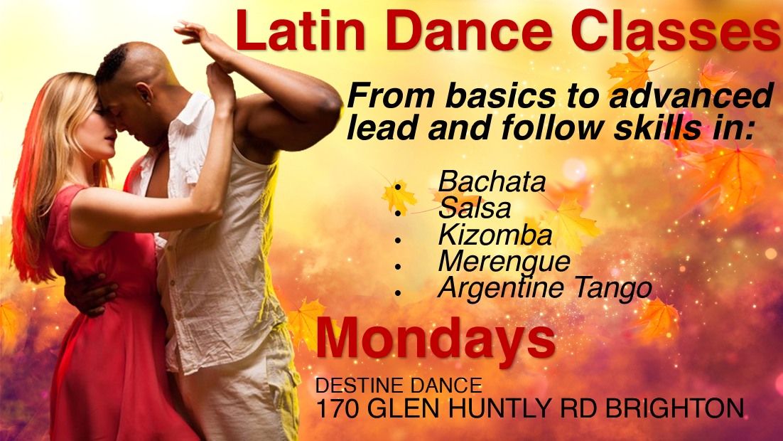 Street Latin Dance Classes - from beginner to skilled social dancer (lead and follow)