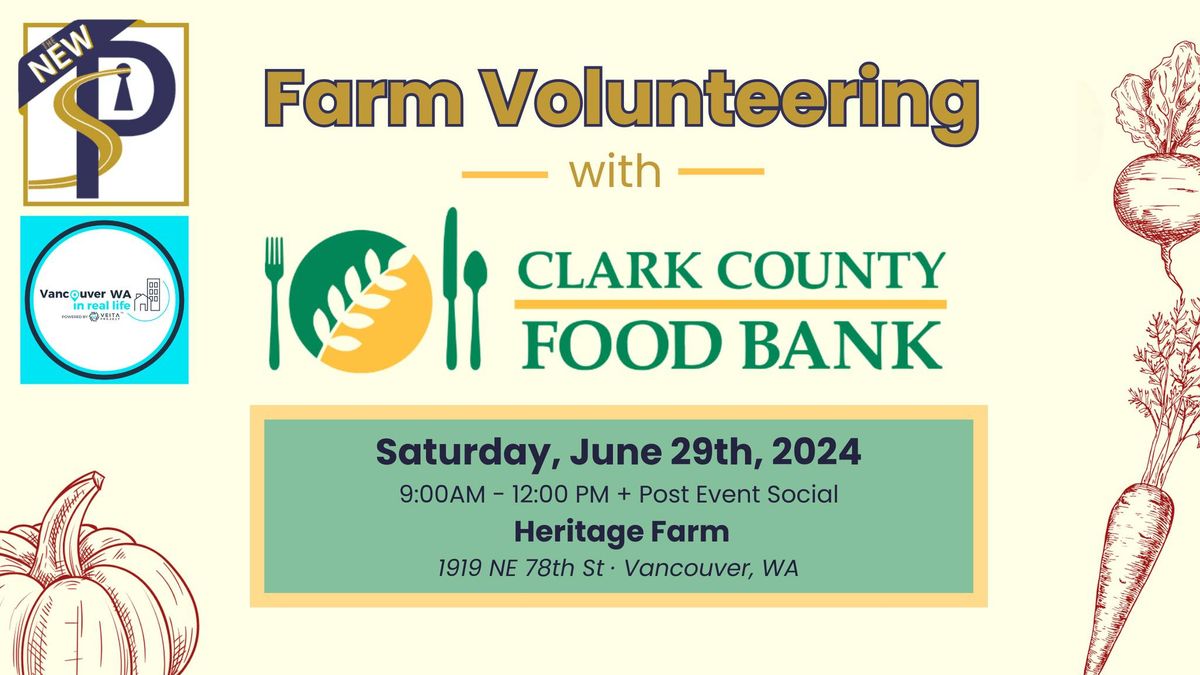 Farm Volunteering with the Clark County Food Bank