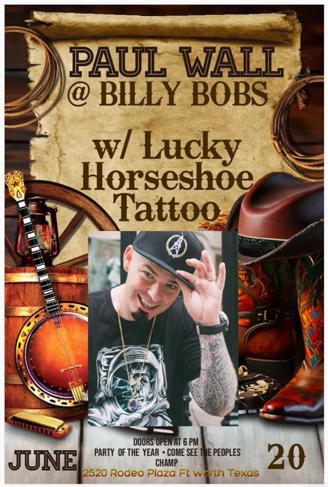 Pop Up @ Billy Bobs w\/Lucky Horseshoe Tattoo