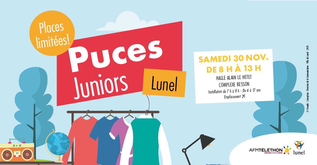 Puces juniors \u2022 T\u00e9l\u00e9thon 2024 \u2022 Lunel