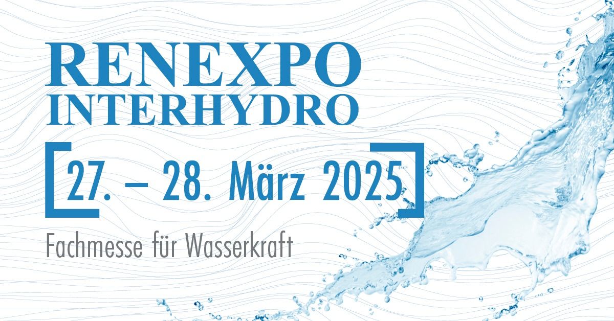 Renexpo Interhydro - Fachmesse f\u00fcr Wasserkraft