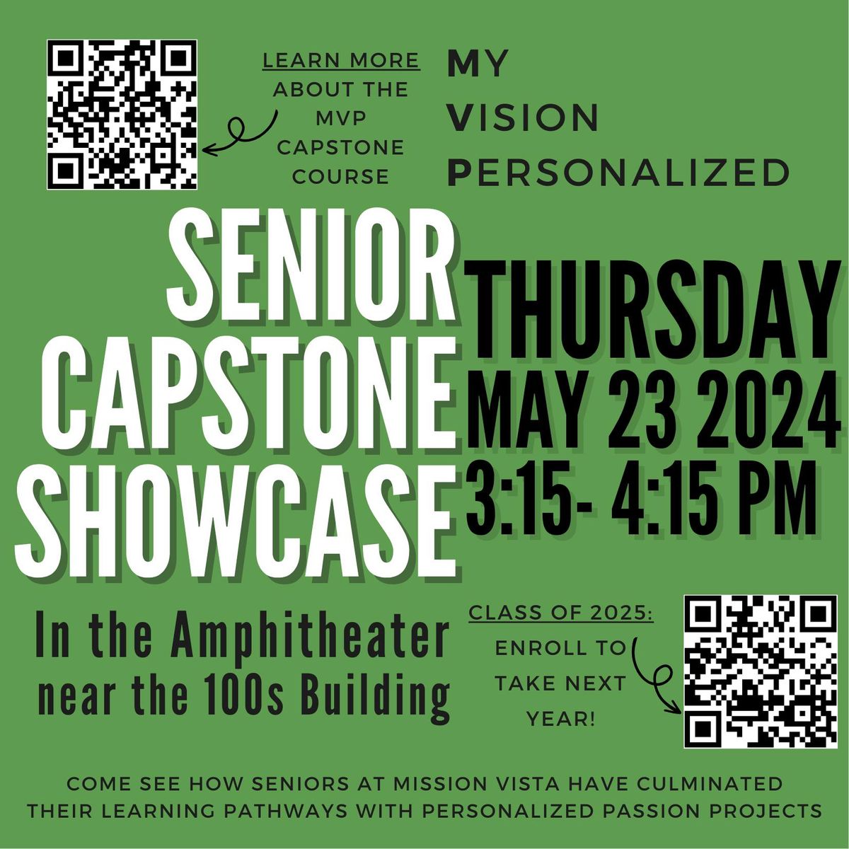 Senior Capstone Showcase | My Vision Personalized (MVP)