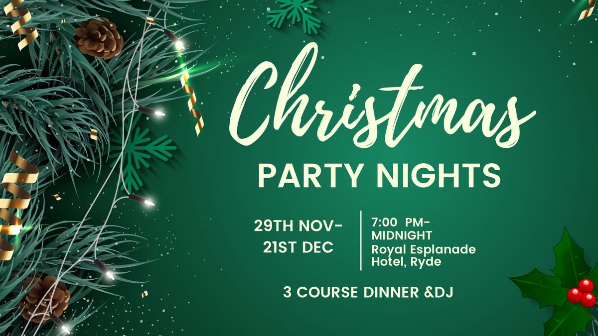 \ud83c\udf85 \ud83e\udd42 Christmas Party Nights \ud83e\udd42\ud83c\udf84