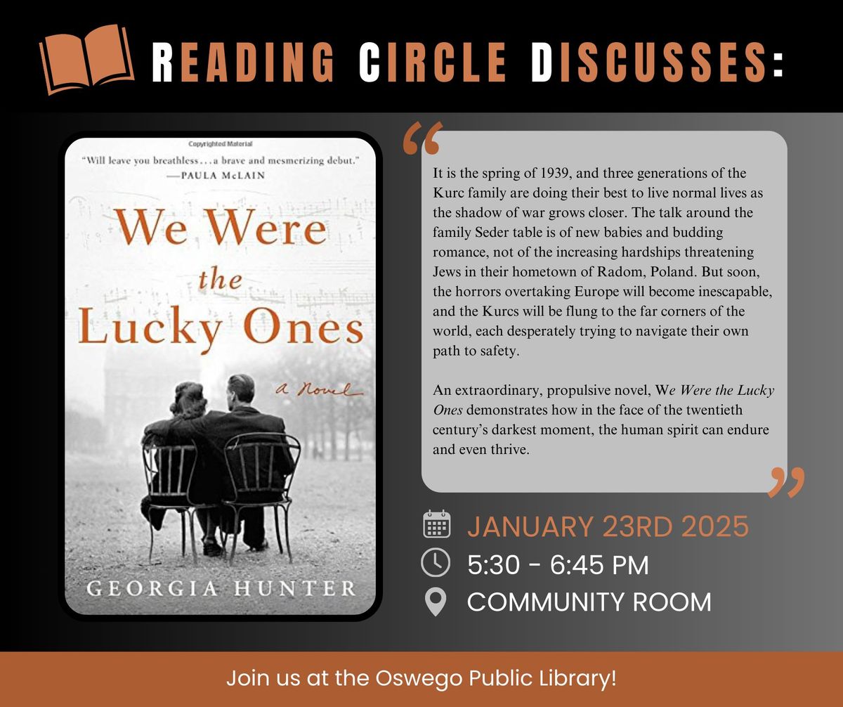 Reading Circle Discusses: We Were the Lucky Ones