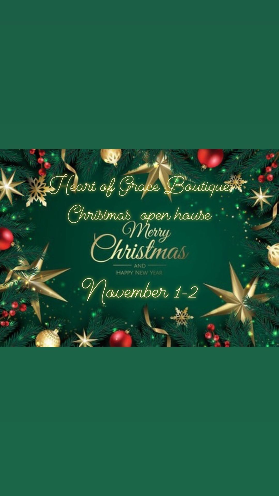 Heart of Grace Boutique Christmas Open House 