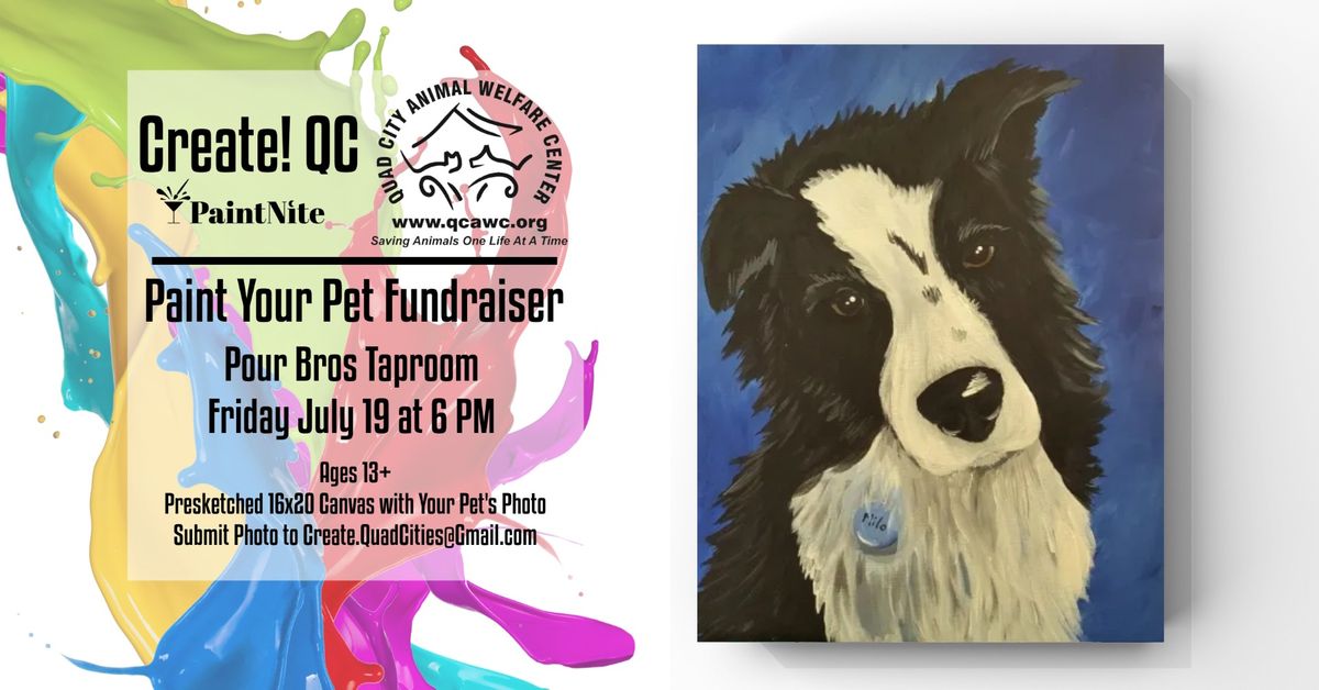 Paint Your Pet Fundraiser for the Quad City Animal Welfare Center