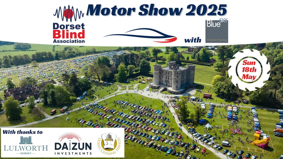 Dorset Blind Association Motor Show 2025 at Lulworth Castle