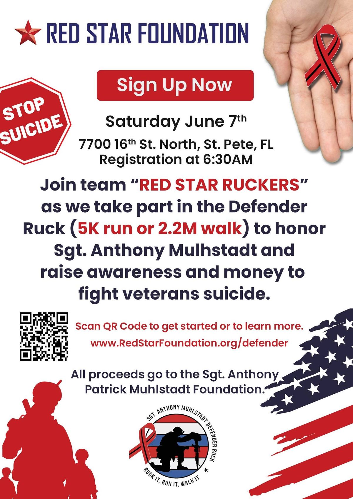 Red Star Ruckers - Defender 5k and 2.2m Ruck