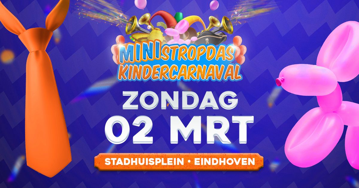  Mini Stropdas Kindercarnaval 2025 | Stadhuisplein Eindhoven