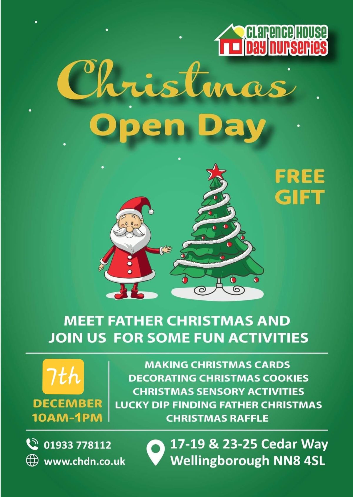 Open Day - Saturday 7th December 2024