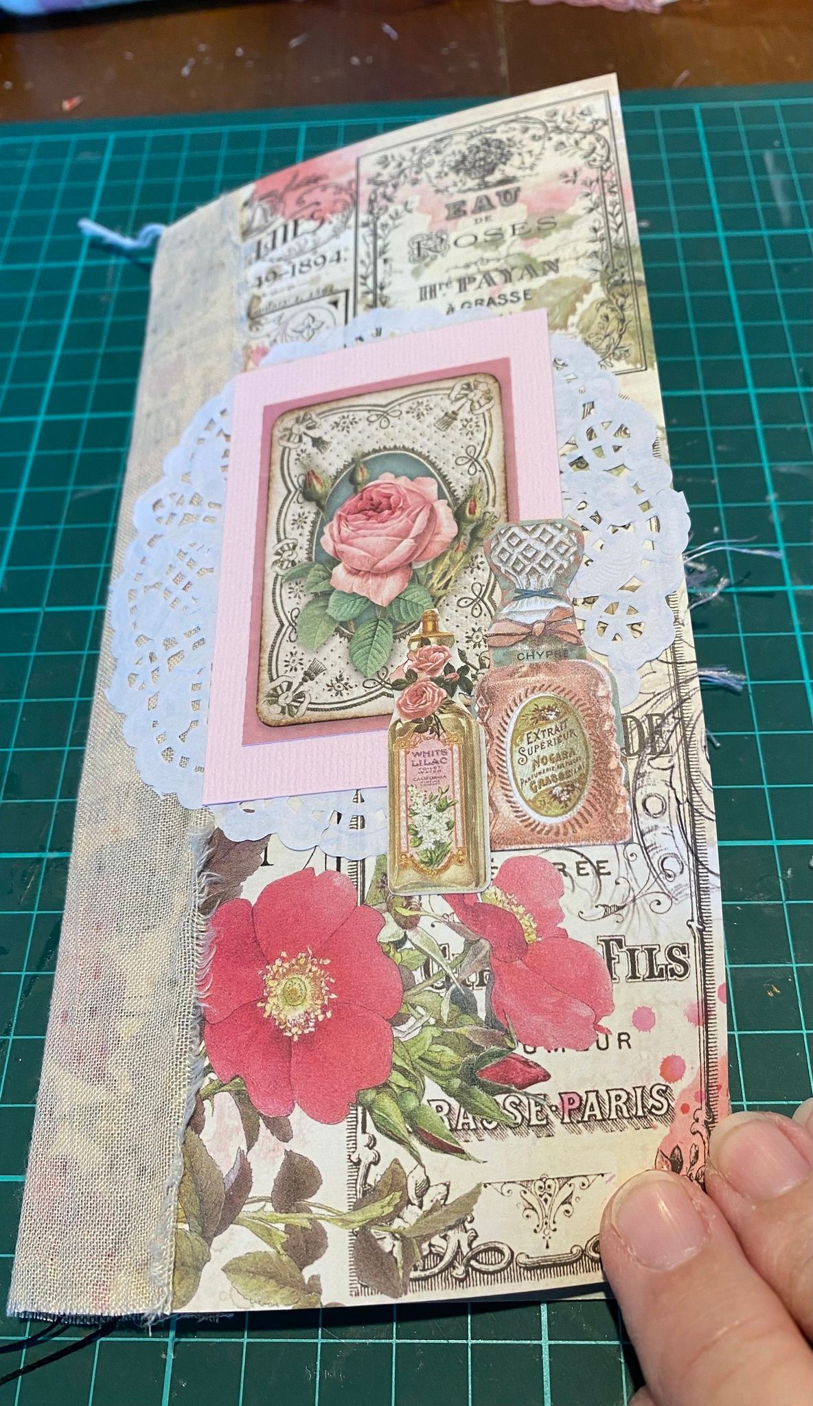 Pink rose journal